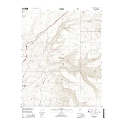 2014 Map of Casner Butte, 2014 Print