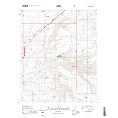 2018 Map of Casner Butte, 2018 Print