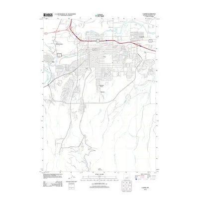 2012 Map of Casper, 2012 Print