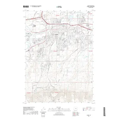 2017 Map of Casper, 2017 Print