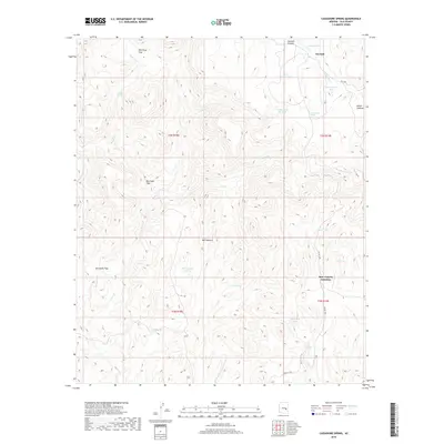 2018 Map of Cassadore Spring, 2018 Print