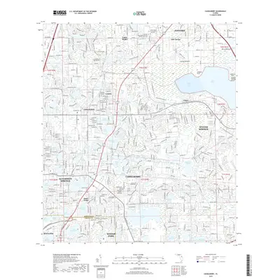 2018 Map of Casselberry, 2018 Print