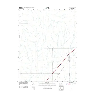 2012 Map of Cassoday, 2012 Print