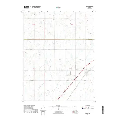 2018 Map of Cassoday, 2018 Print