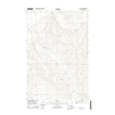 2014 Map of Castle Butte, 2014 Print