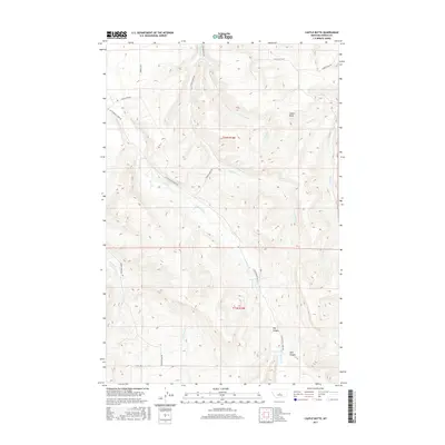 2017 Map of Castle Butte, 2017 Print
