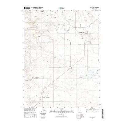2014 Map of Castle Dale, 2014 Print