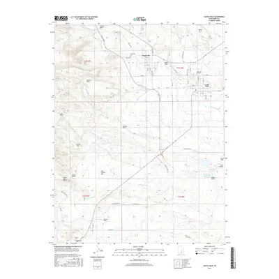 2017 Map of Castle Dale, 2017 Print