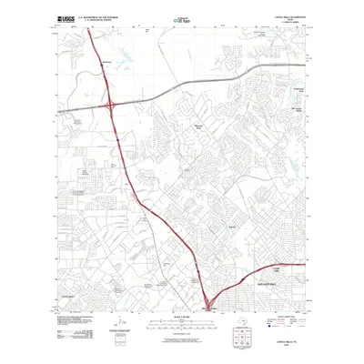 2010 Map of Castle Hills, 2010 Print