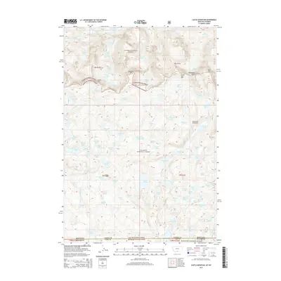 2014 Map of Castle Mountain, 2014 Print