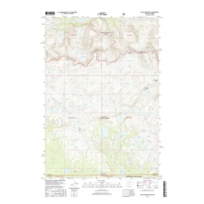 2017 Map of Castle Mountain, 2017 Print
