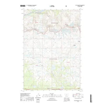 2020 Map of Castle Mountain, 2020 Print