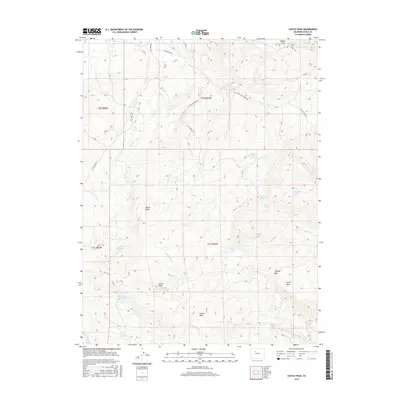 2016 Map of Castle Peak, 2016 Print