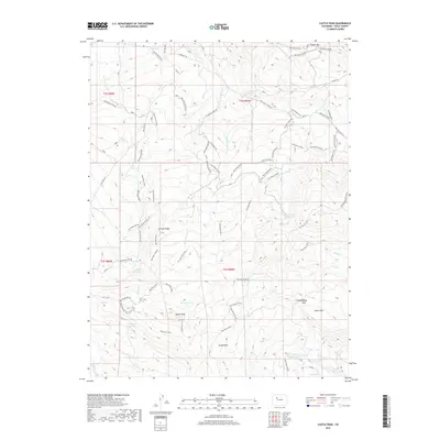 2019 Map of Castle Peak, 2019 Print