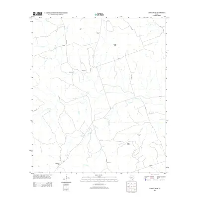 2012 Map of Castle Peak, 2012 Print
