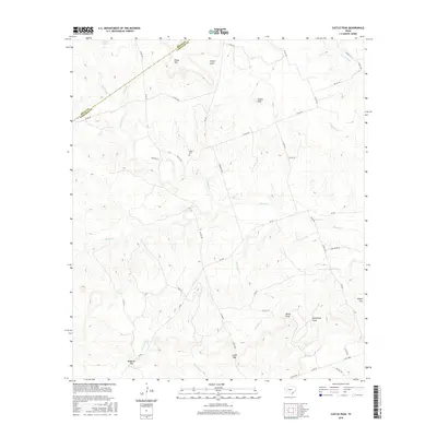 2016 Map of Castle Peak, 2016 Print