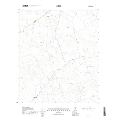 2019 Map of Castle Peak, 2019 Print