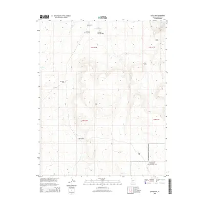 2014 Map of Castle Peak, 2014 Print