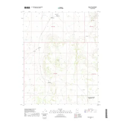 2018 Map of Castle Peak, 2018 Print