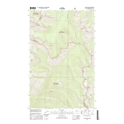 2017 Map of Castle Peak, 2017 Print