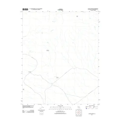2012 Map of Castle Peaks, 2012 Print