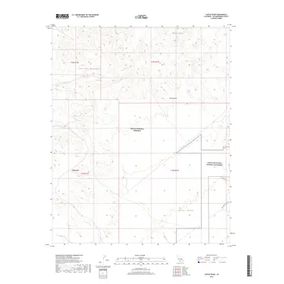 2018 Map of Castle Peaks, 2018 Print