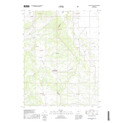 2019 Map of Castle Rock Gulch, 2019 Print