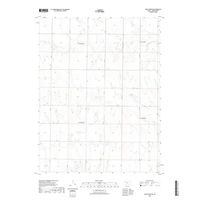 2018 Map of Castle Rock NE, 2018 Print