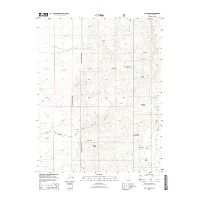 2014 Map of Casto Canyon, 2014 Print
