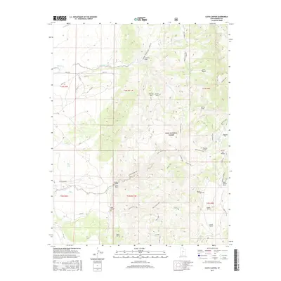 2017 Map of Casto Canyon, 2017 Print