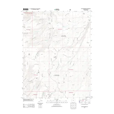 2013 Map of Casto Reservoir, 2013 Print