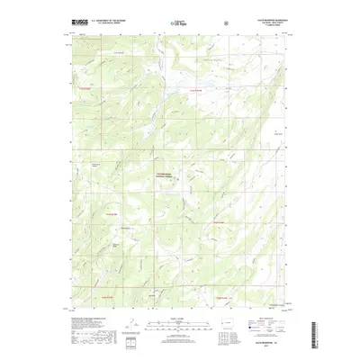 2019 Map of Casto Reservoir, 2019 Print