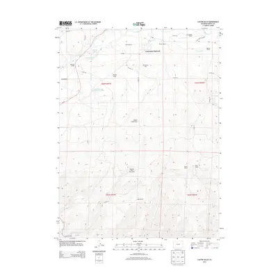 2013 Map of Castor Gulch, 2013 Print