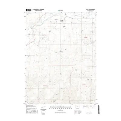 2016 Map of Castor Gulch, 2016 Print