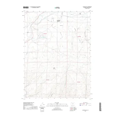 2019 Map of Castor Gulch, 2019 Print