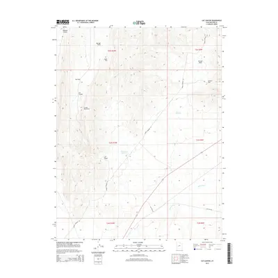 2014 Map of Cat Canyon, 2014 Print
