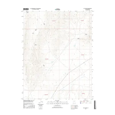 2017 Map of Cat Canyon, 2017 Print