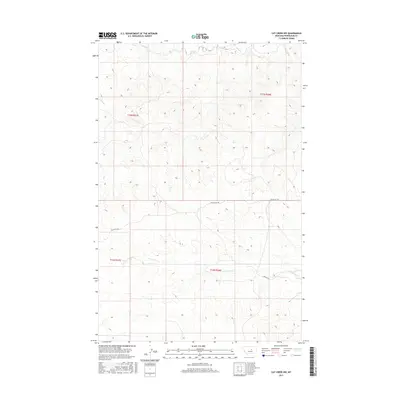 2017 Map of Cat Creek NW, 2017 Print