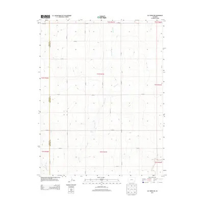 2013 Map of Cat Creek NW, 2013 Print