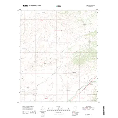 2023 Map of Cat Mountain, 2023 Print