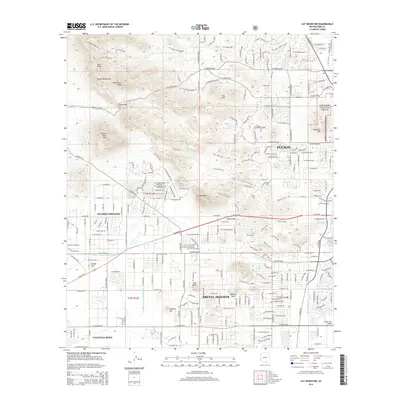 2014 Map of Cat Mountain, 2014 Print