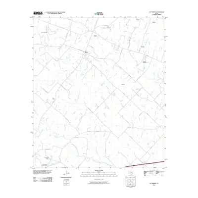 2010 Map of Cat Spring, 2010 Print