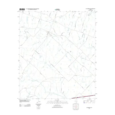 2013 Map of Cat Spring, 2013 Print