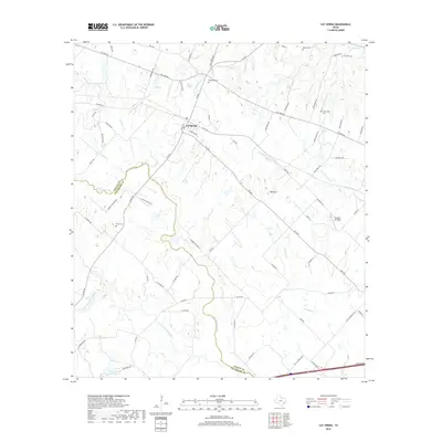 2019 Map of Cat Spring, 2019 Print