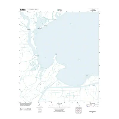 2012 Map of Catahoula Bay, 2012 Print