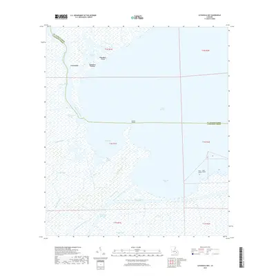 2018 Map of Catahoula Bay, 2018 Print
