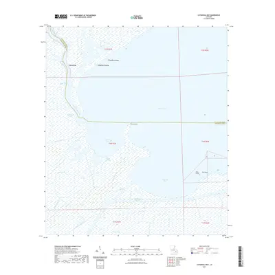 2021 Map of Catahoula Bay, 2021 Print