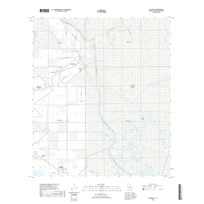 2018 Map of Catahoula, 2018 Print