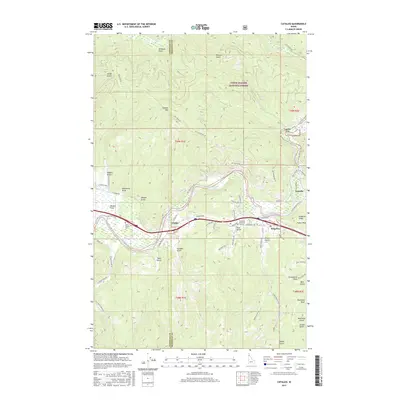 2017 Map of Cataldo, 2017 Print