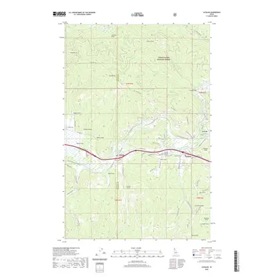 2020 Map of Cataldo, 2020 Print